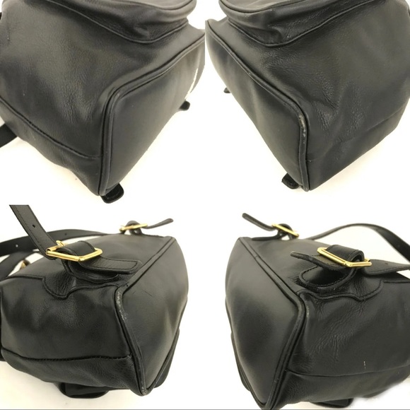 GUCCI Small Bamboo Handle Black Leather Back Pack: A STUNNER! - Picture 7 of 11